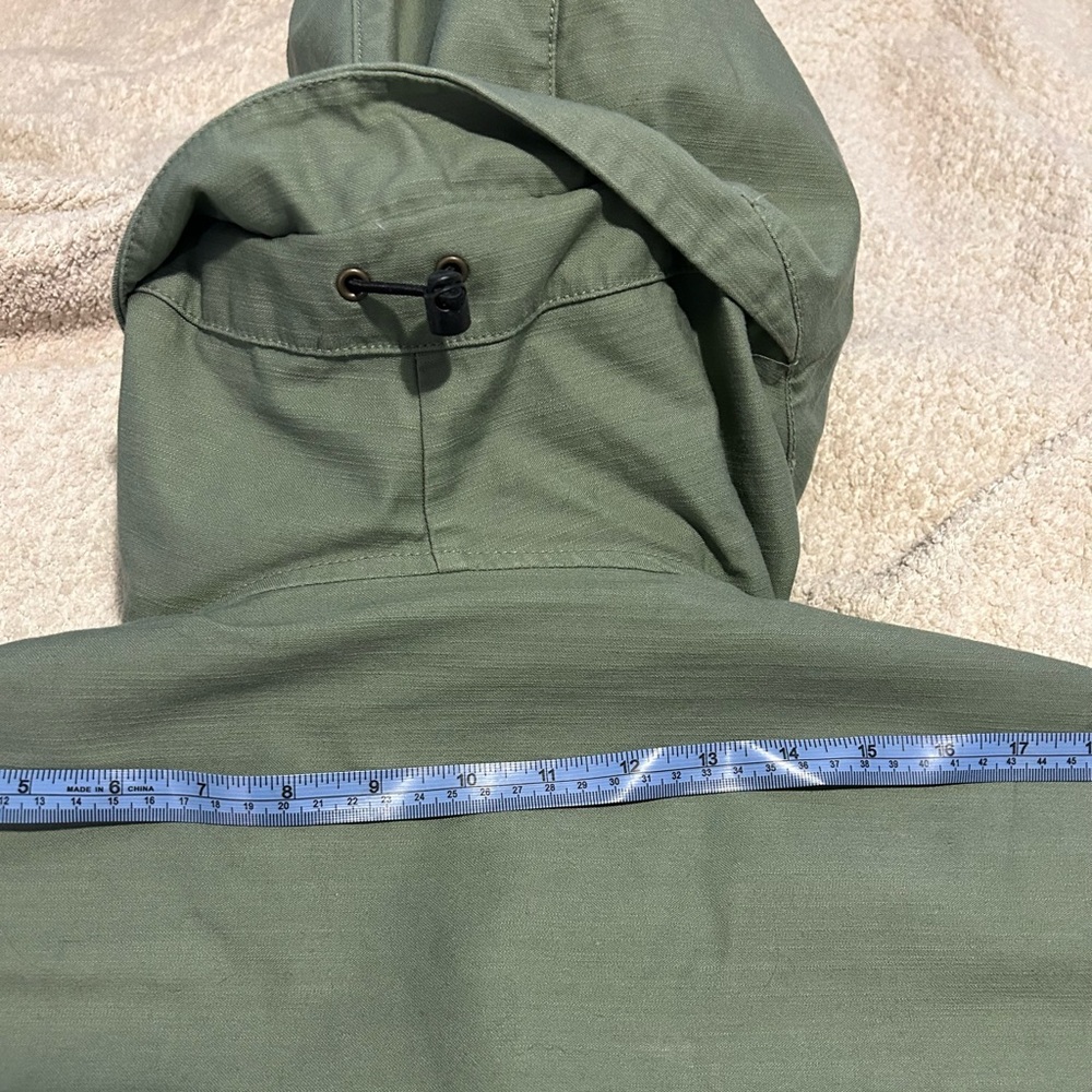 Like New GAP Olive Heavyweight Canvas Military Utility Field Jacket Men Unisex - Picture 15 of 16